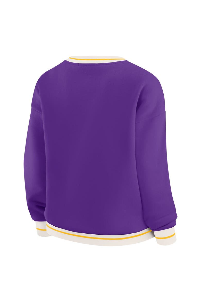 Women's WEAR by Erin Andrews Purple LSU Tigers Seal Sweatshirt, Alternate, color, Purple