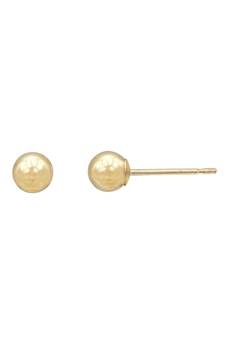 14K Gold Ball Stud Earrings, Main, color, GOLD