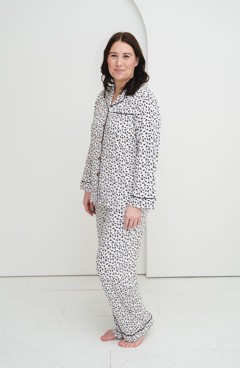 Laree + Co Allie Women's Luxe Lounge Set, Alternate, color, Leopard