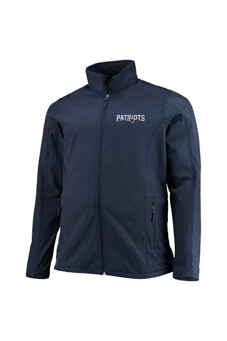 Men's Dunbrooke Navy New England Patriots Big & Tall Sonoma Softshell Full-Zip Jacket, Alternate, color, Navy