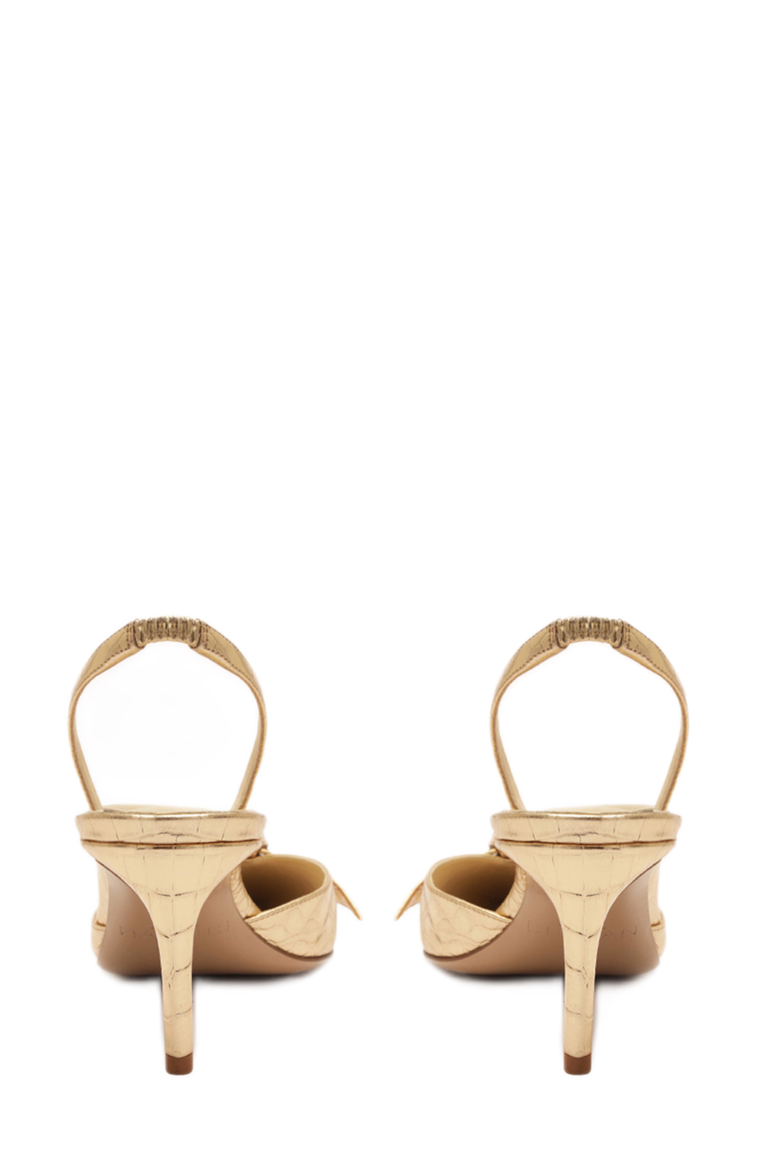 Alexandre Birman Clarita Croc Embossed Slingback Pump, Alternate, color, 