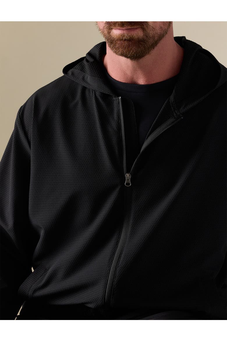 Big & Tall Textured Versatility Hoodie, Alternate, color, BLACK