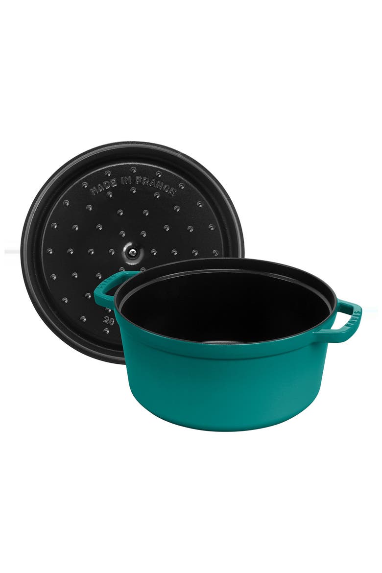 7-Quart Enameled Cast Iron Dutch Oven, Alternate, color, TURQUOISE