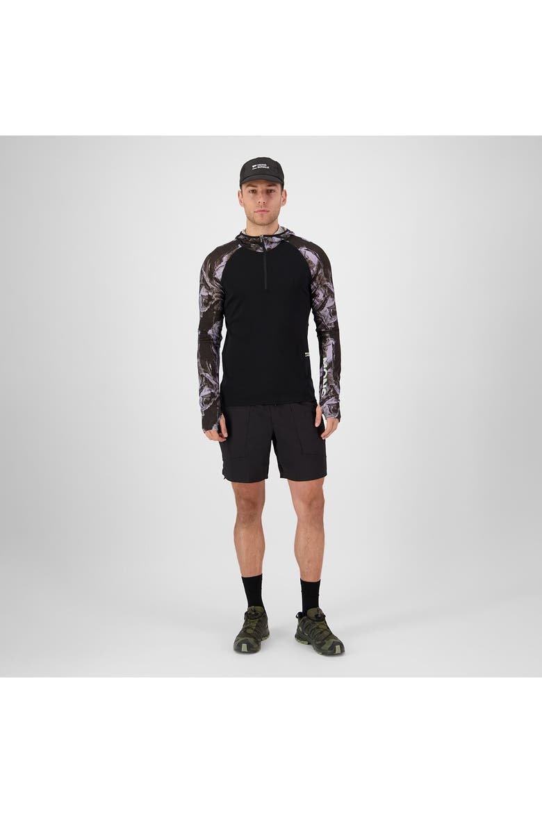 Temple Merino Long-Sleeve Hoodie - Men's, Alternate, color, Rock Camo/Black