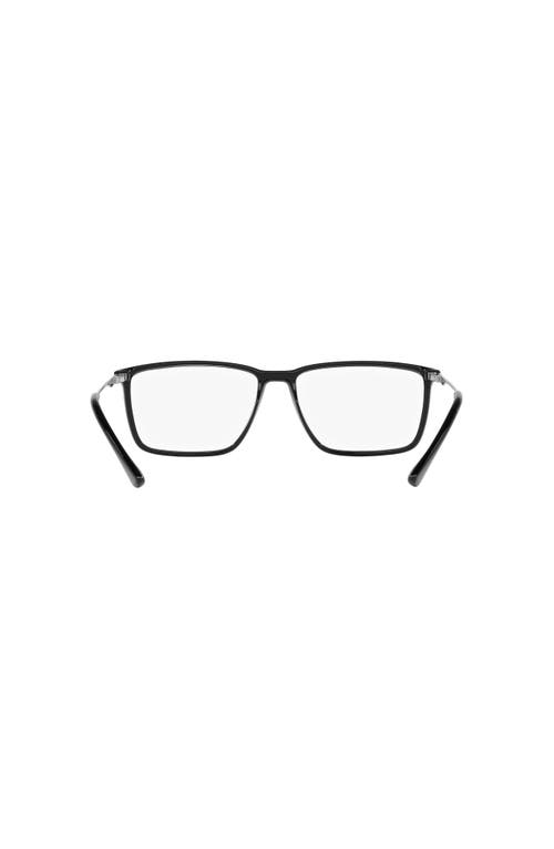 Lenscrafters 58mm Rectangle Optical Glasses In Black