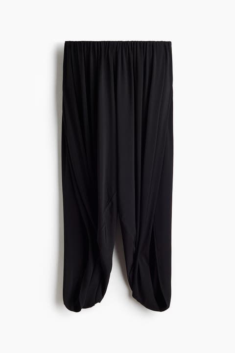 Wrap-detail Balloon Trousers