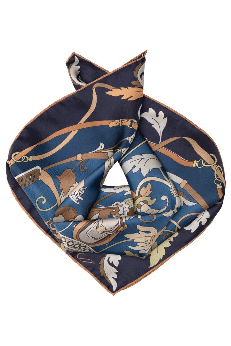 Elena - Silk Bandana, Alternate, color, Midnight Blue