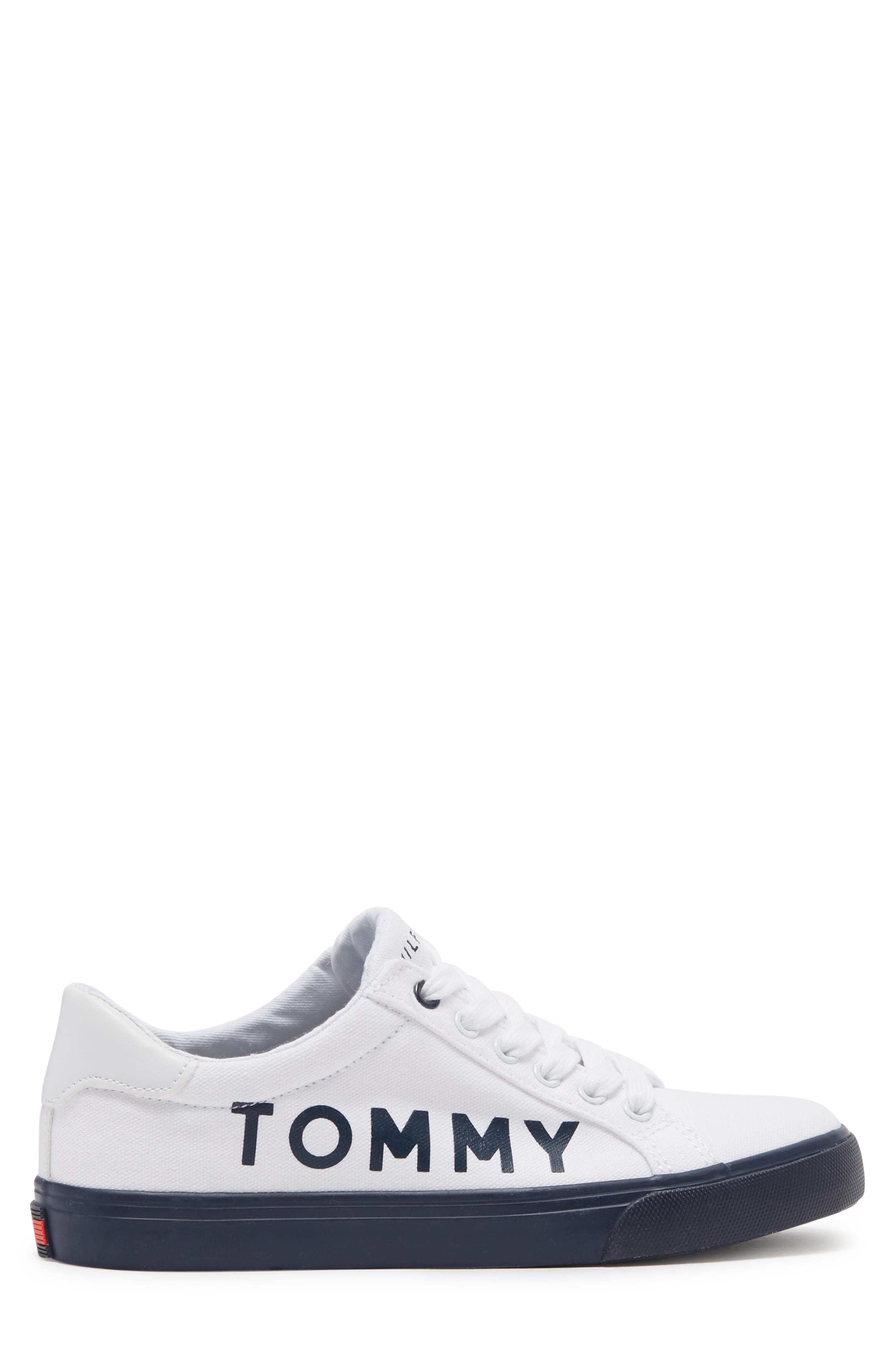 Tommy Hilfiger Logo Canvas Sneaker, Alternate, color, 