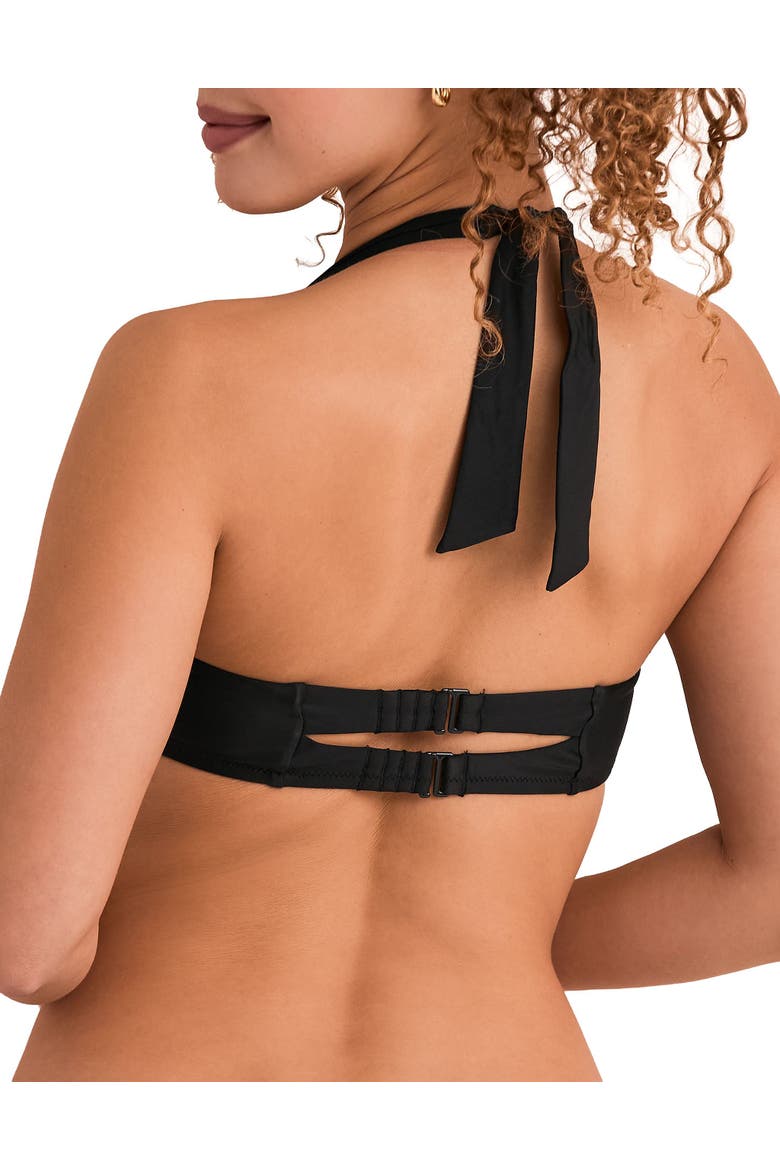 Perry Swimwear Bikini Top, Alternate, color, Black