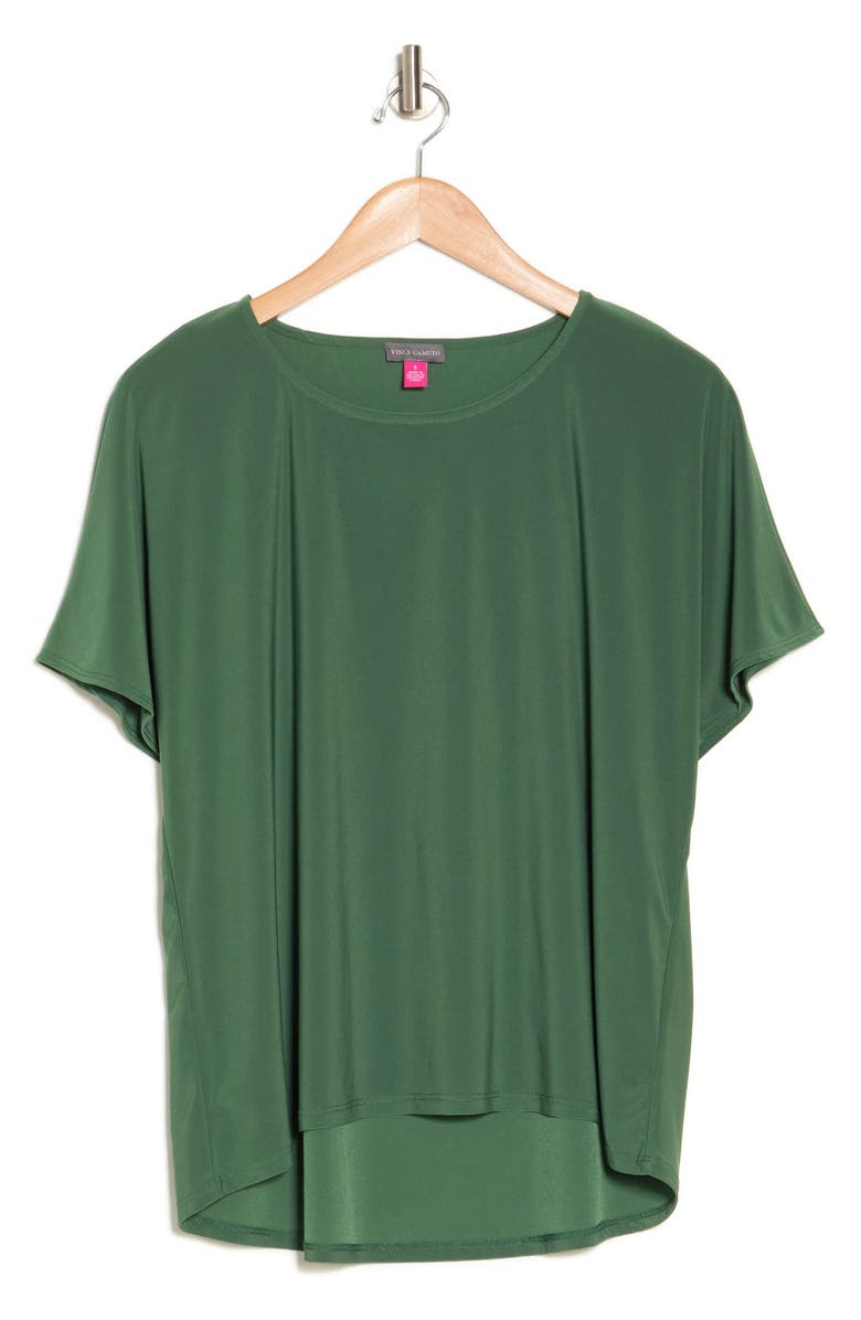 Vince Camuto Dolman Sleeve High/Low Top, Alternate, color, Rich Forest