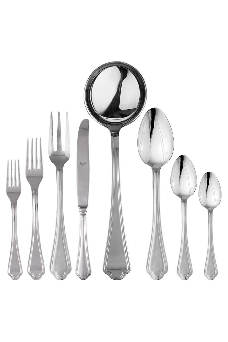 Leonardo Flatware Set - 43 Pieces, Main, color, Stainless Steel