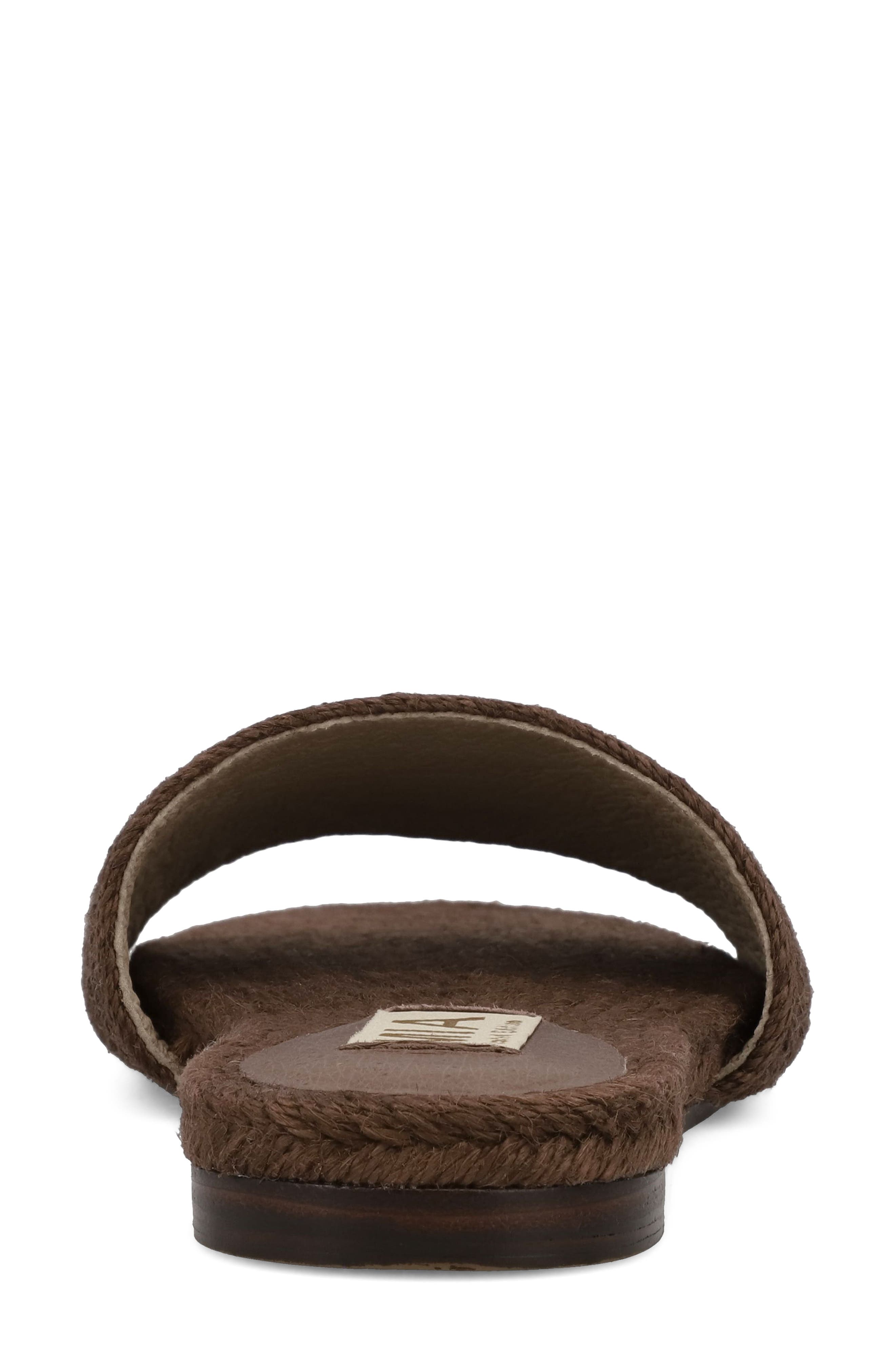 MIA Attina Slide Sandal, Alternate, color, Brown Jute