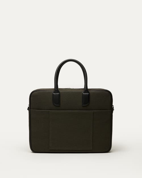 Want Les Essentiels De La Vie Want Les Essentiels Lesage Organic Cotton Canvas Computer Bag In Green