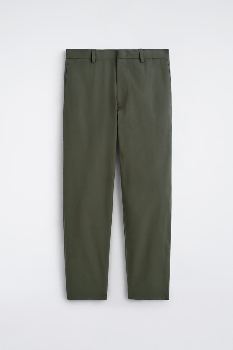 Cotton Regular-Fit Tapered Chinos, Alternate, color, KHAKI
