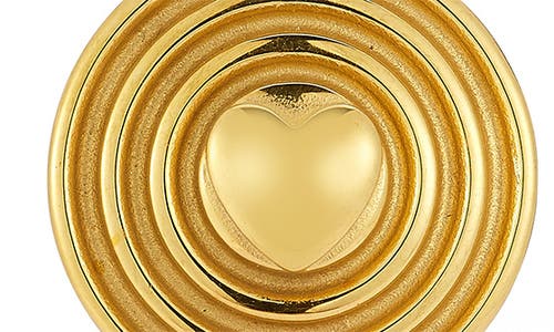 Sphera Milano Plated Bold Round Heart Earrings