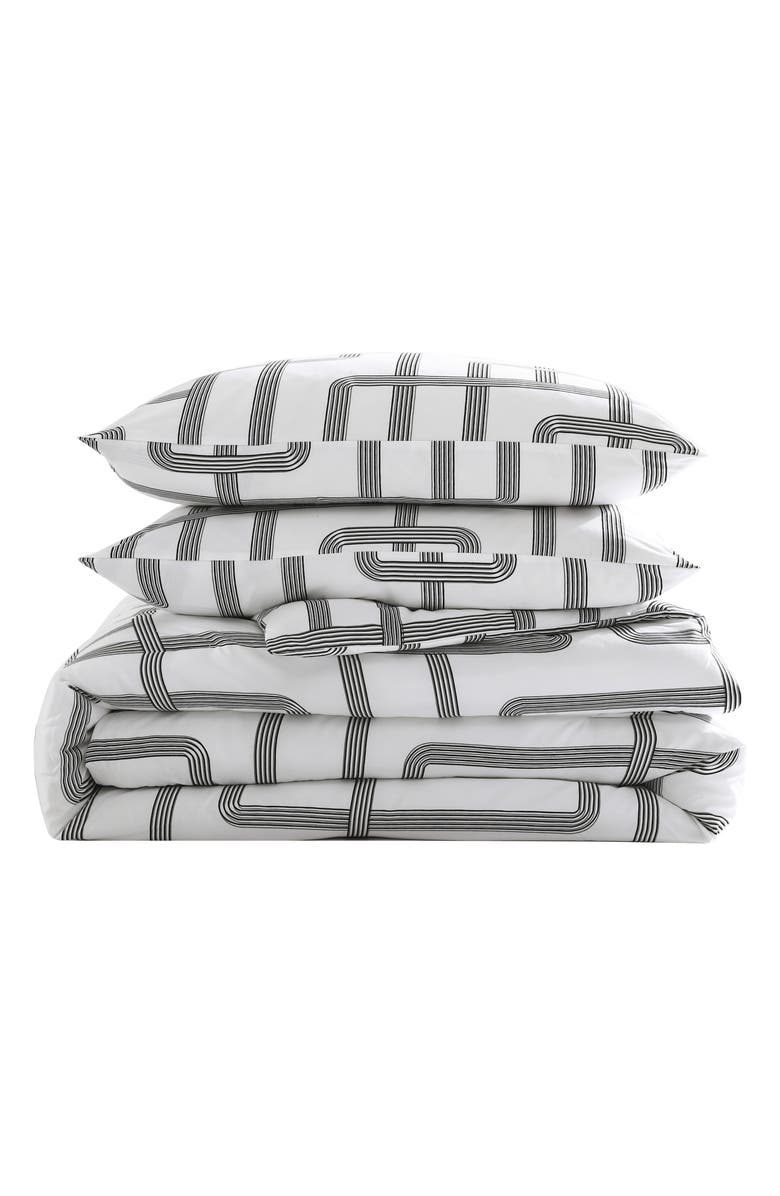 CITY SCENE Mainline Microfiber Comforter & Shams Set, Main, color, White