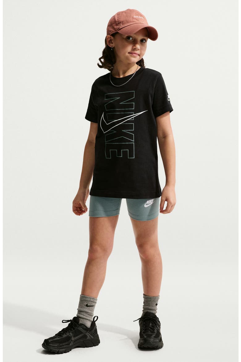 Kids' Logo T-Shirt, Main, color, BLACK