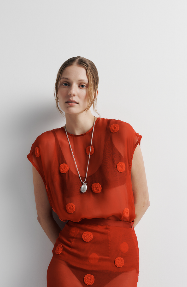 Romy Sadie Top, Alternate, color, Red