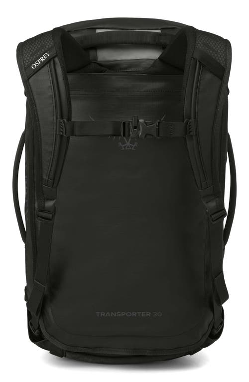 Osprey Transporter 30-liter Duffle Carry-on Luggage In Raven Black/black