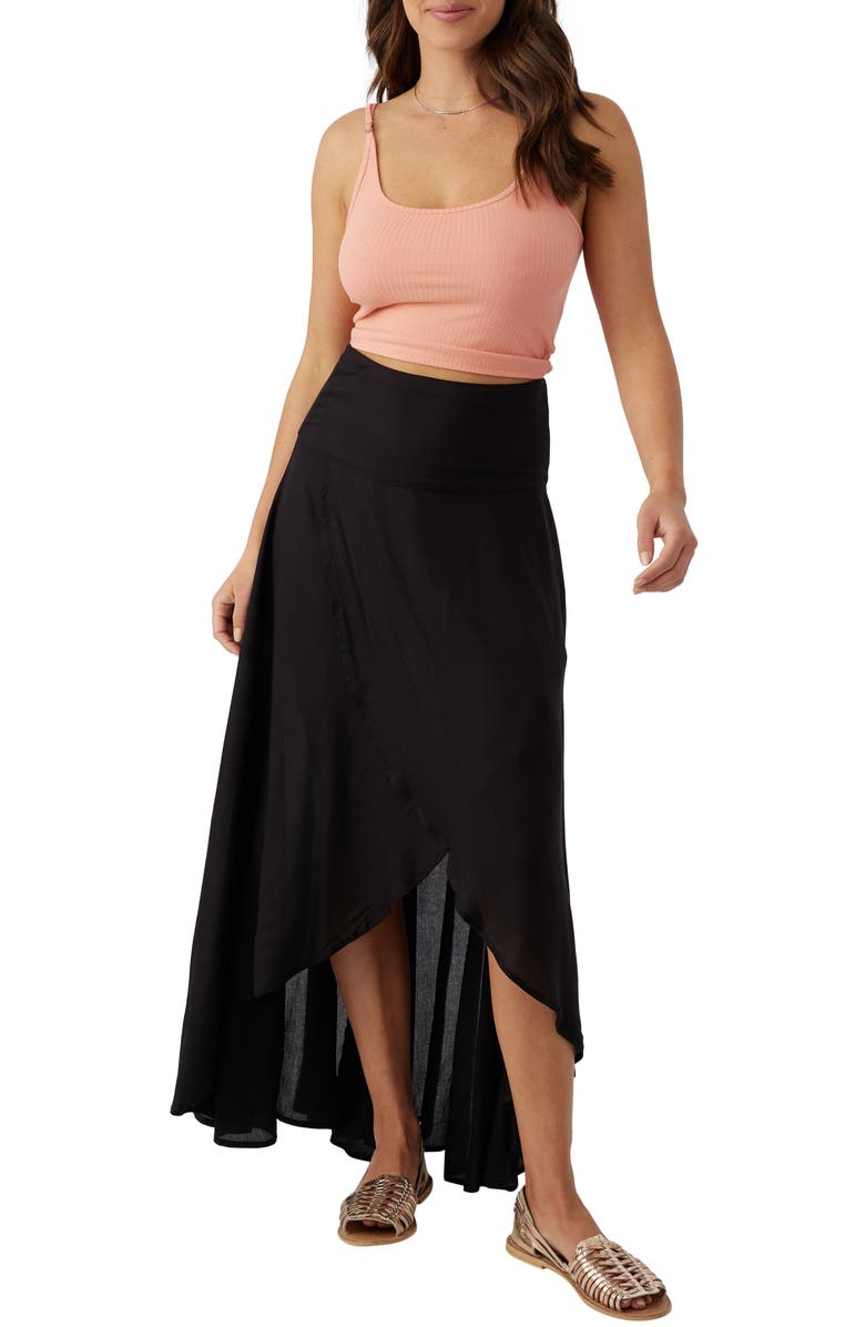 O'Neill Ambrosio High-Low Maxi Skirt, Alternate, color, 