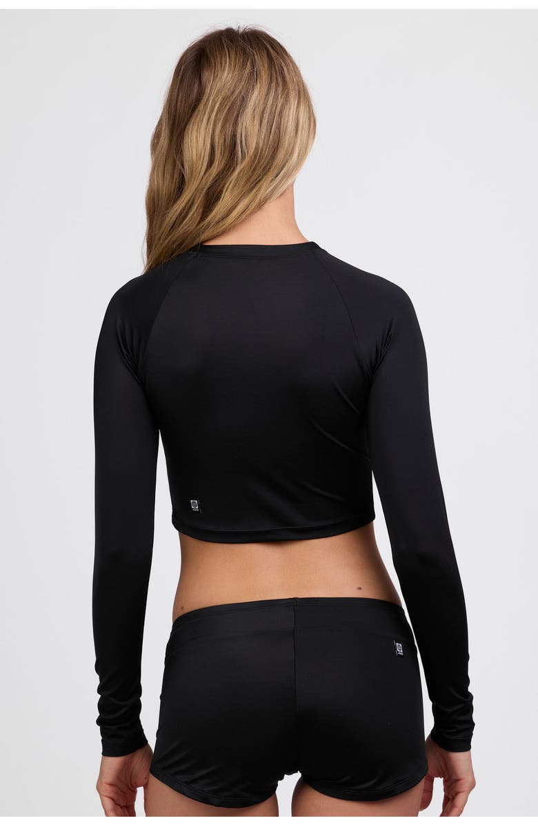 JOLYN Moana Long Sleeve Cropped Rashguard, Alternate, color, 