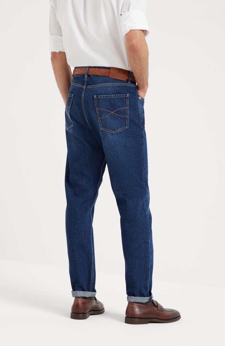 Brunello Cucinelli Iconic fit five-pocket trousers, Alternate, color, 