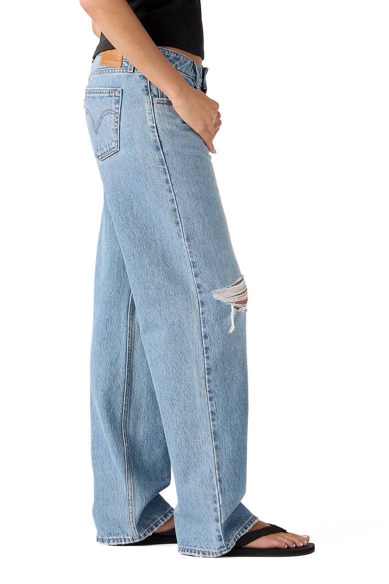 Low Loose Jeans, Alternate, color, SHAKEY GROUND