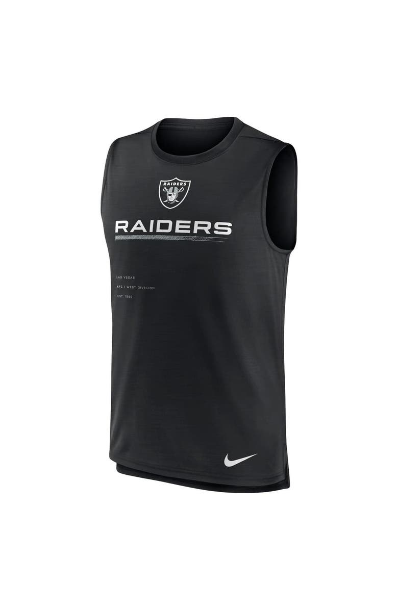 Nike Men's Nike Black Las Vegas Raiders Muscle Trainer Tank Top, Alternate, color, Black