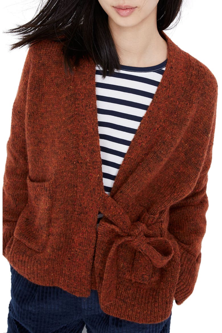 Loring Wrap Cardigan, Main, color, DONEGAL BISON