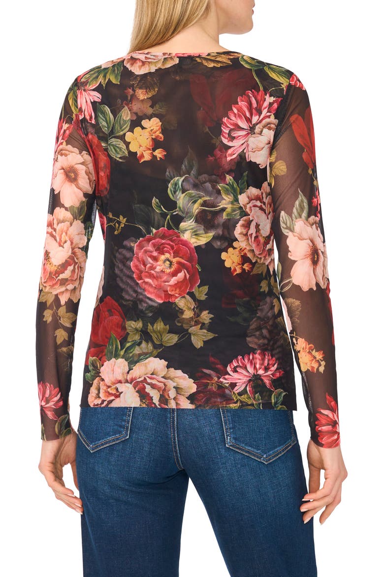 Long Sleeve Mesh Top, Alternate, color, RICH BLACK