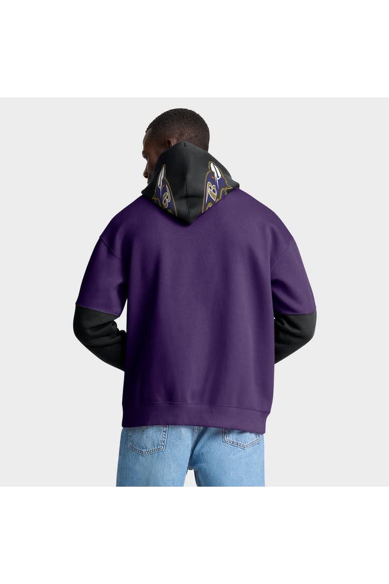 Men's Fanatics Purple Baltimore Ravens Helmet Pullover Hoodie, Alternate, color, Purple