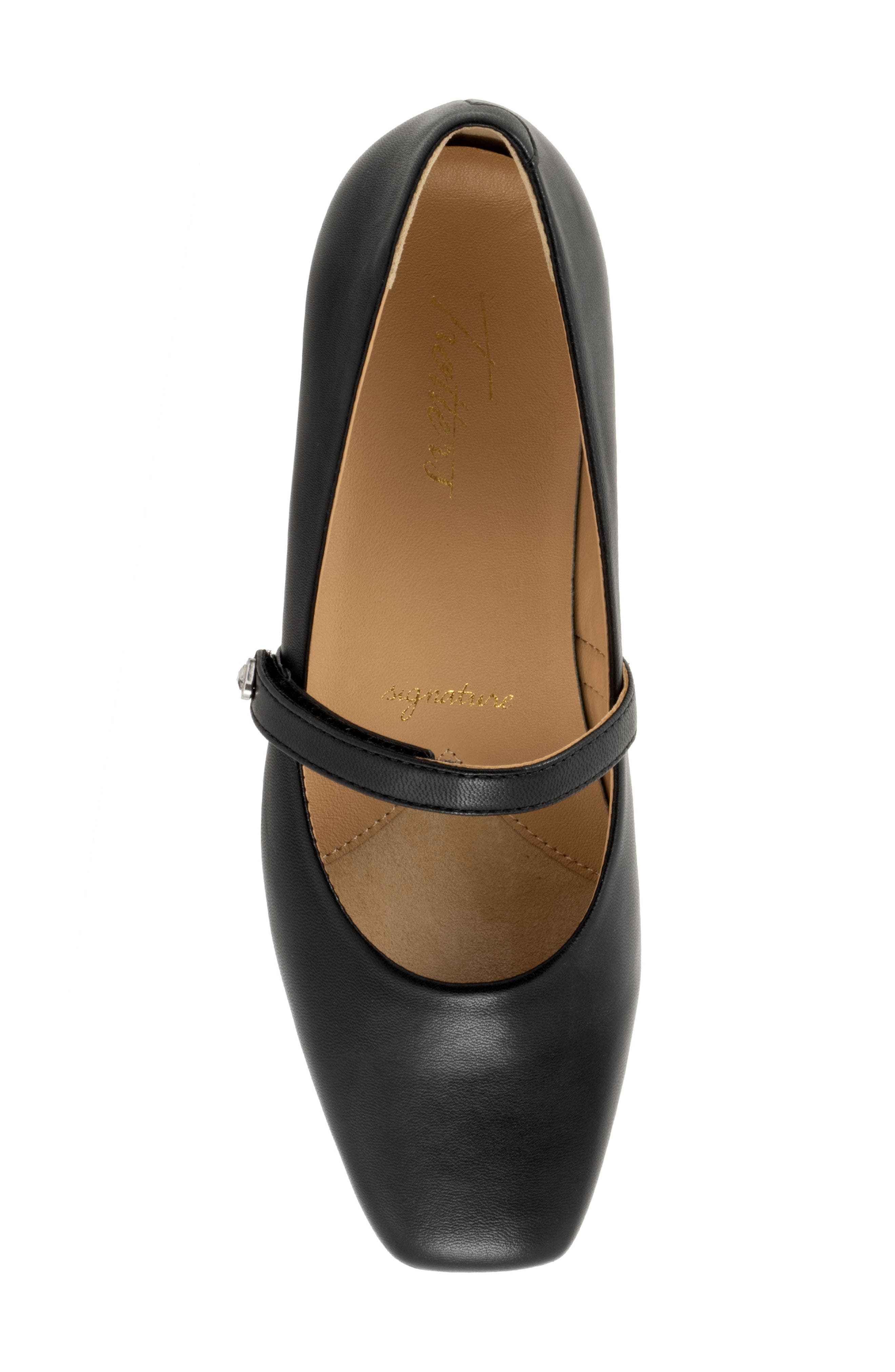 SoftWalk<sup>®</sup> Hazel Mary Jane Flat, Alternate, color, Black