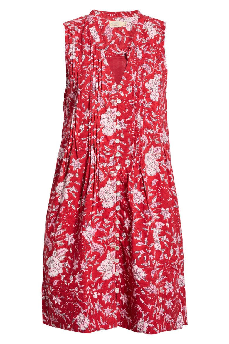 Devin Print Organic Cotton Mini Sundress, Alternate, color, GARDEN WHISPERS