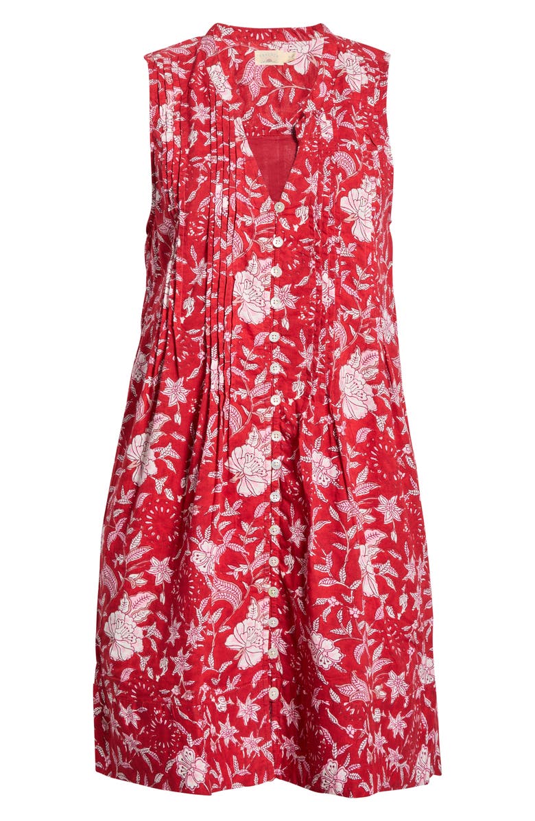 Faherty Devin Print Organic Cotton Mini Sundress, Main, color,