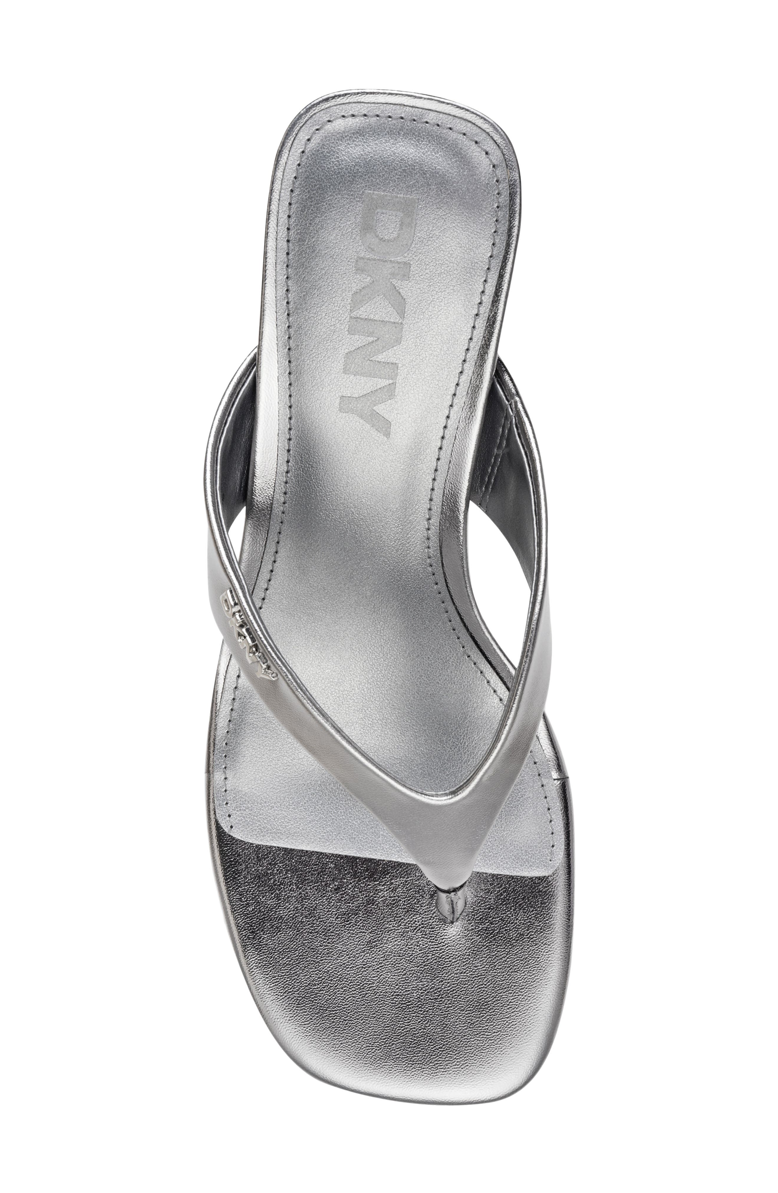 DKNY Mackey Flip Flop, Alternate, color, Nickel