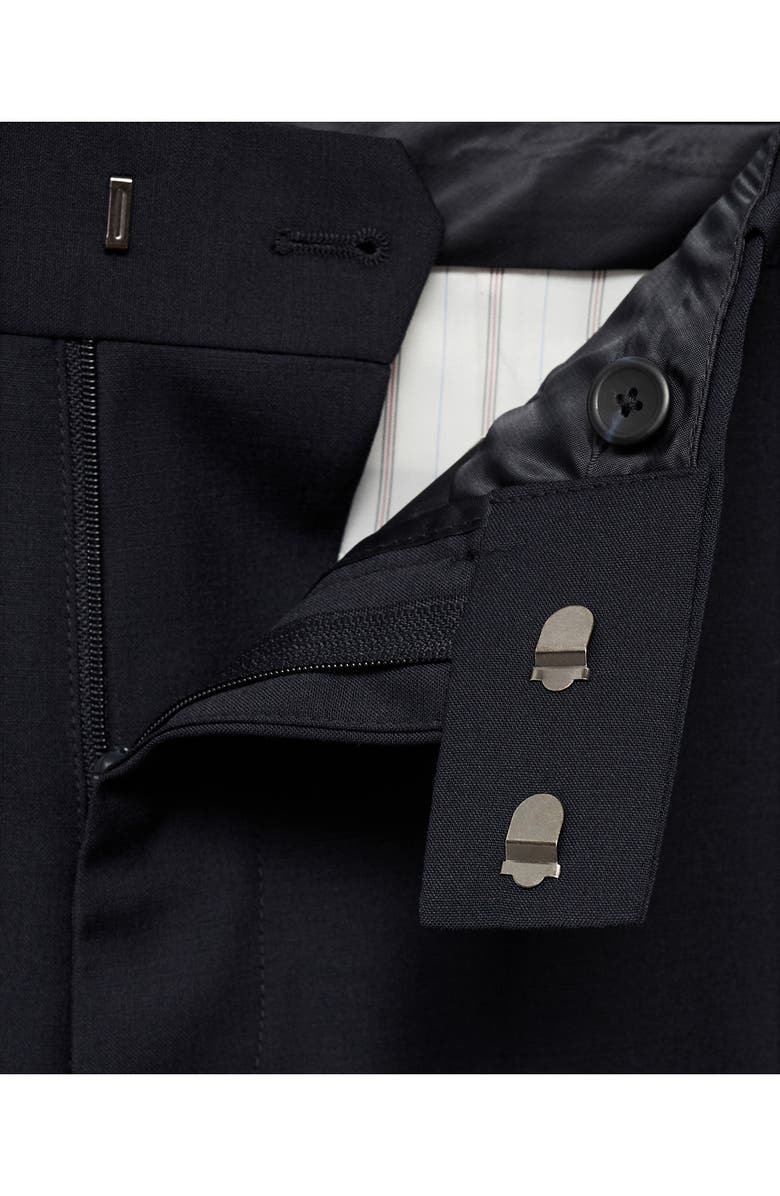 MANGO Regular Fit Dress Pants, Alternate, color, Dark Navy