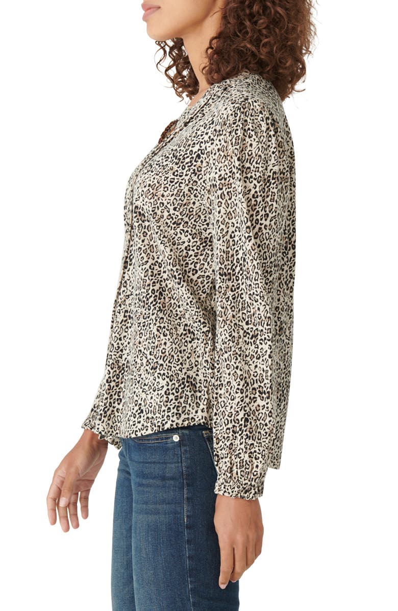 Lucky Brand Pintuck Long Sleeve Cotton Blouse, Alternate, color,