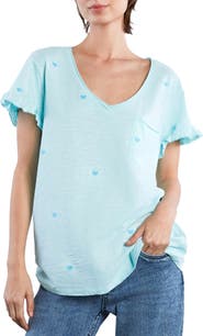 Billy T Sweetheart Embroidered Cotton T-Shirt