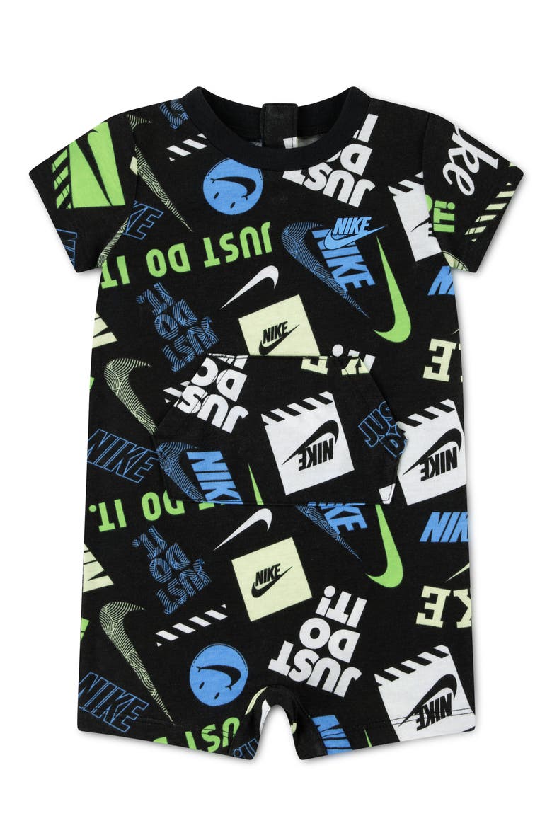 Sportswear In the Zone Romper, Main, color, BLACK