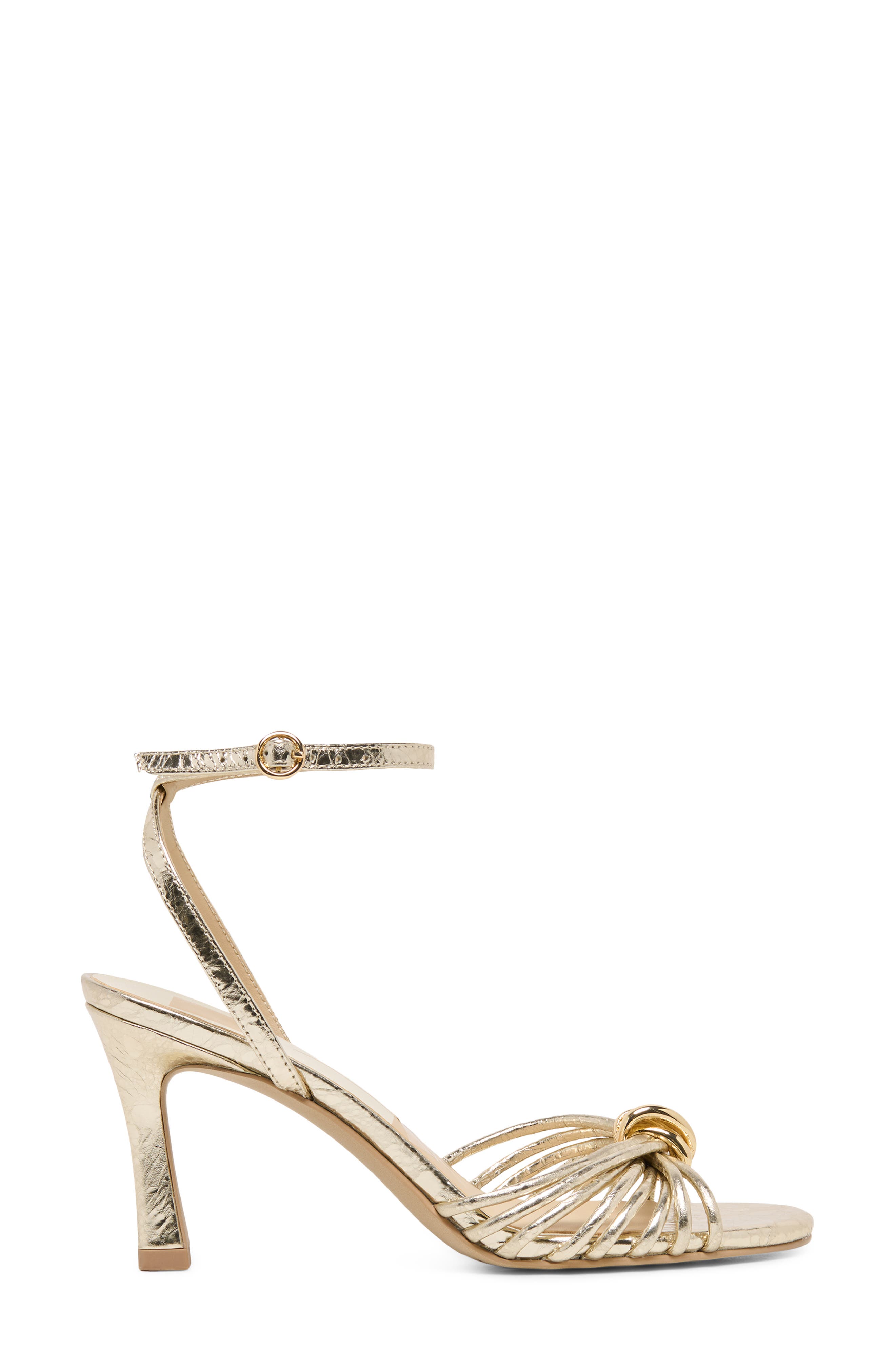 Dolce Vita Isebel Ankle Strap Sandal, Alternate, color, Platinum Distressed Leather