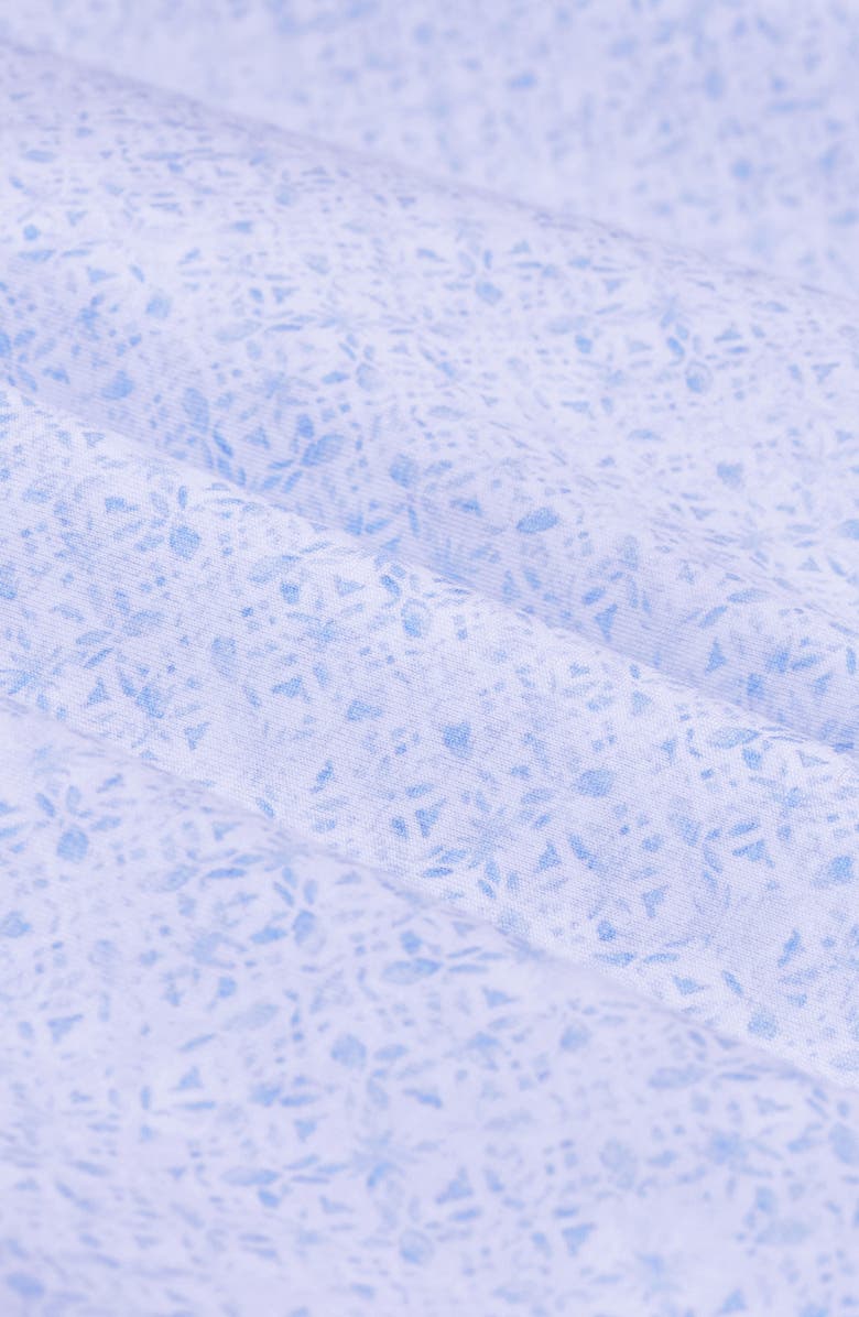 Bugatchi Jimmy OoohCotton<sup>®</sup> Floral Print Button-Up Shirt, Alternate, color, Air Blue
