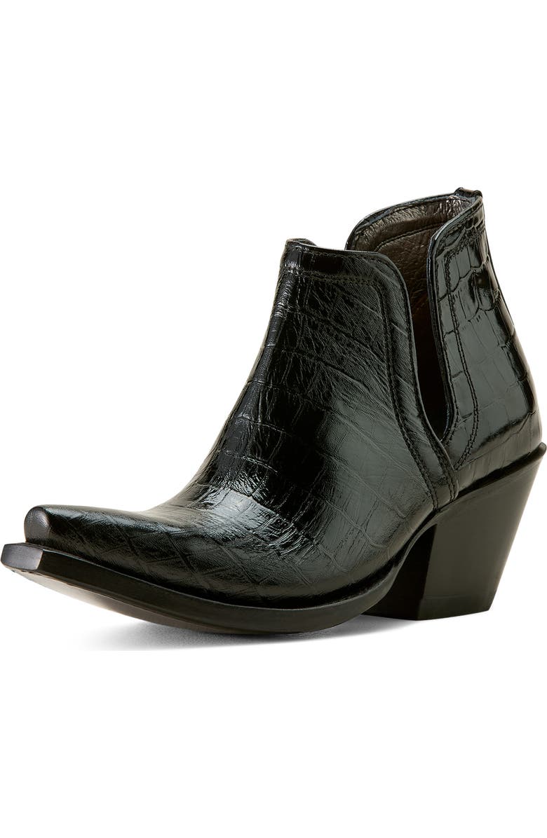 Ariat Dixon X Toe Short Western Boot, Alternate, color, Black