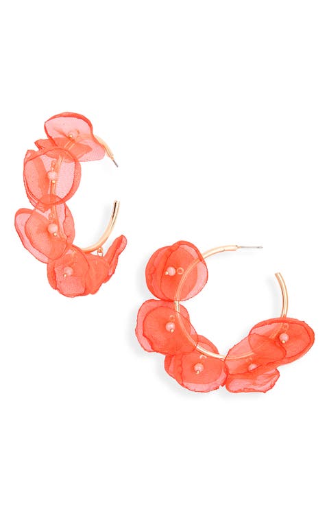 Petal Hoop Earrings