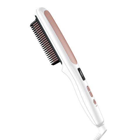 Double Ceramic Heated Straight Brush