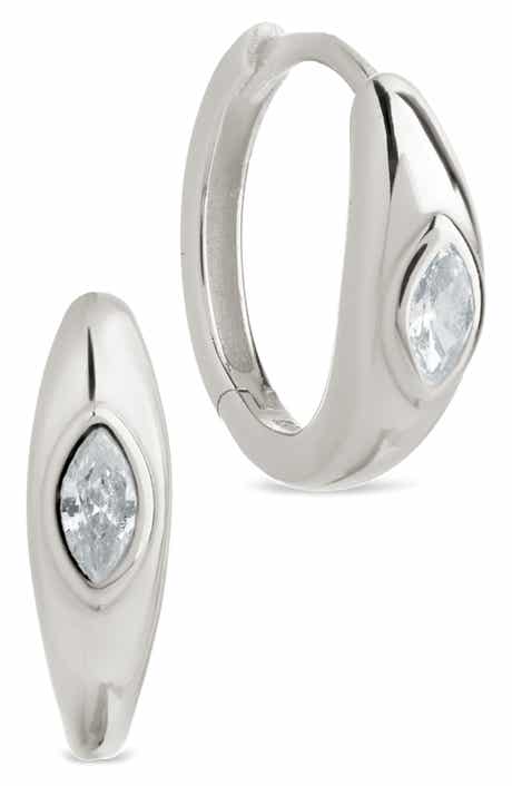 Camila Marquis Cubic Zirconia Huggie Hoop Earrings