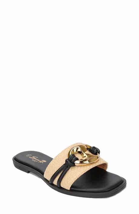 Seven7 Raffia Flat Sandal