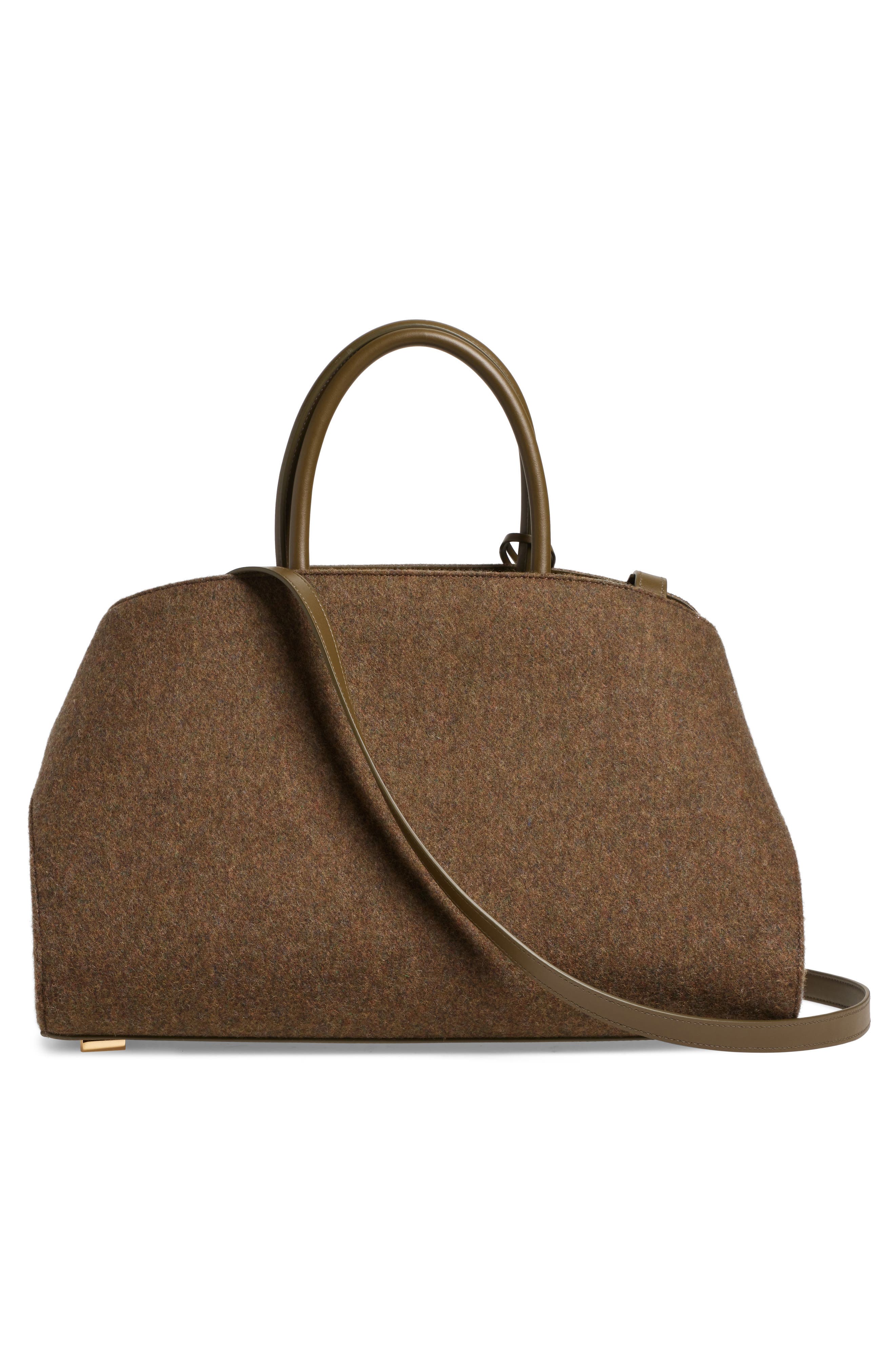 FERRAGAMO Medium Hug Felt Top Handle Bag, Alternate, color, 