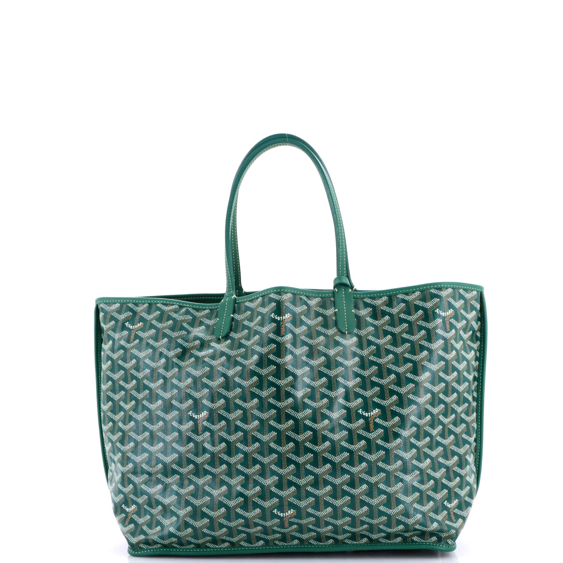 Pre-Owned Goyard Anjou Reversible Tote Coated Canvas PM, Alternate, color, Green