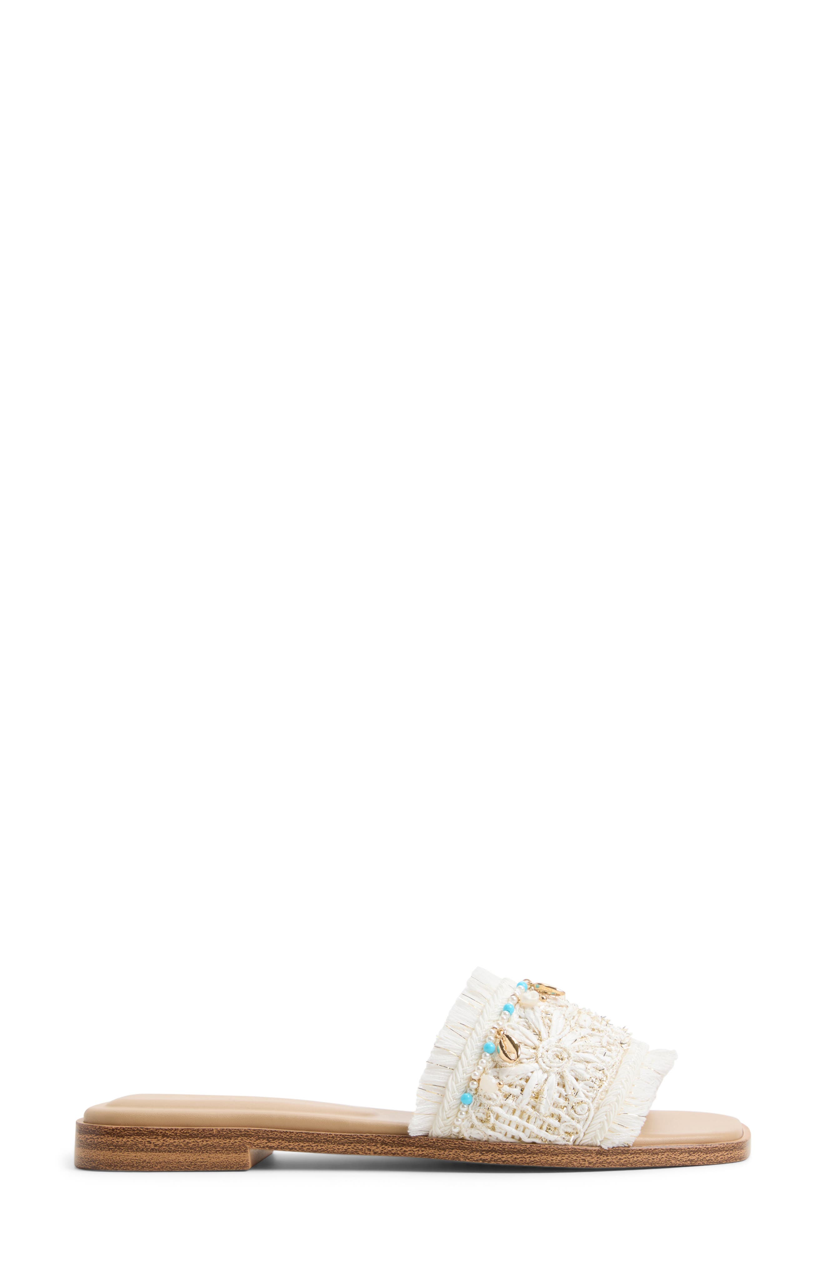 ALDO Aurana Embellished Slide Sandal, Alternate, color, 