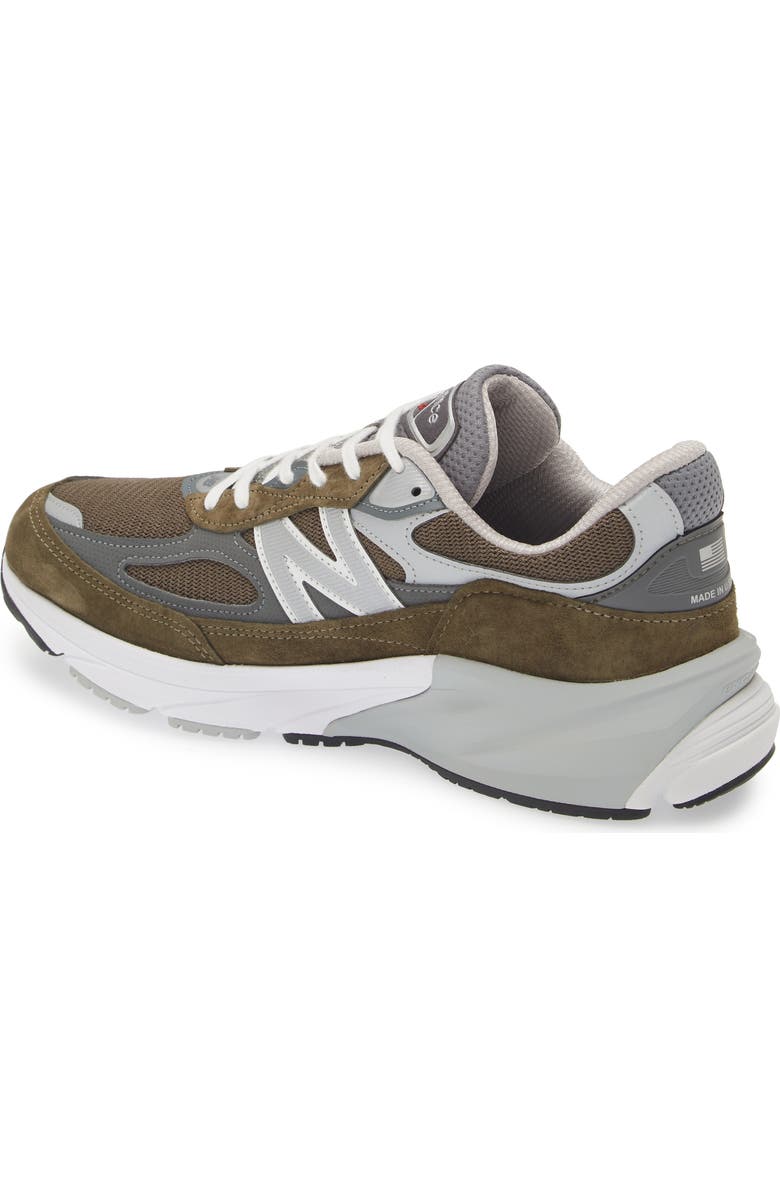 New Balance Gender Inclusive Made in USA 990v6 Sneaker, Alternate, color, Olive/ Grey